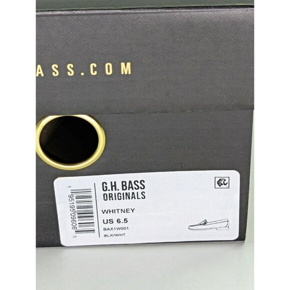 G.H. Bass & Co. Black and White Loafers - Picture 12 of 12